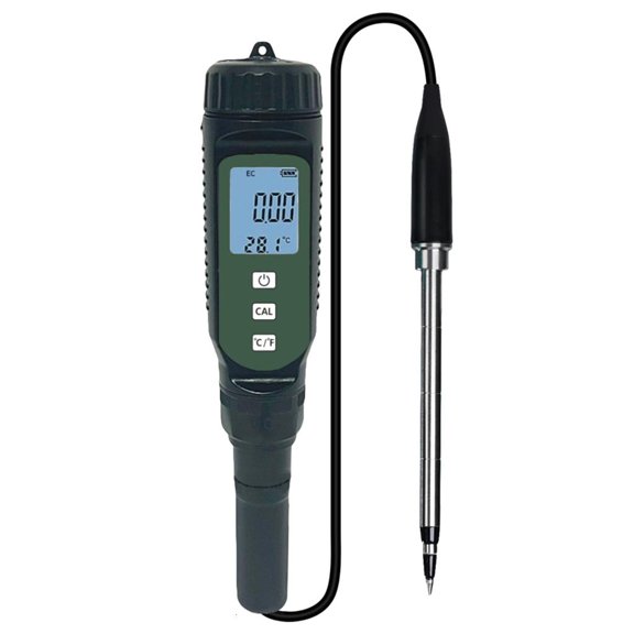 YongCo Handheld Soil Conductivity Tester With Clear LCD Screen For Instantly Readings ABS Construction Agriculture Use