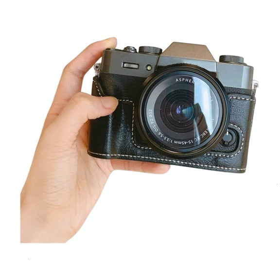 YongCo Handmade PU Leather Camera Case for XT20 XT10 With Hand Strap
