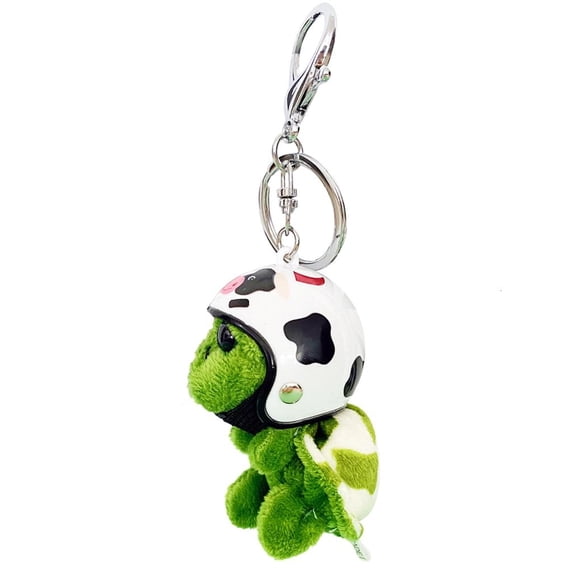 YongCo Helmet Sea Turtle Keychain Cute Animal Plush Keys Chain Attractive Phone Schoolbag Charm Car Pendant for Children Gift