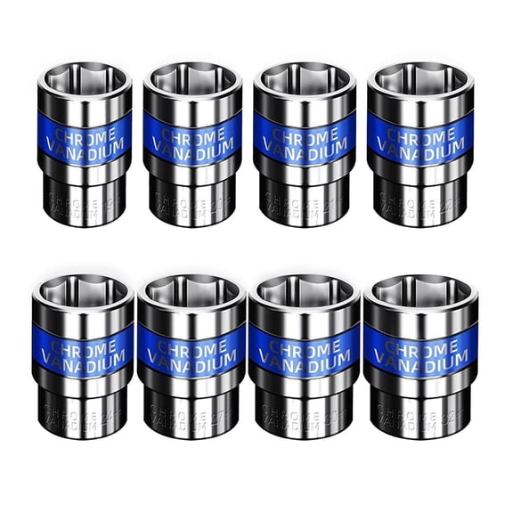 YongCo Hexagonals Socket Wrench Head Set for Repairs Heat treated for Durability, Suitable for Home Improvement 19-32mm