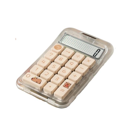 YongCo High appearance portable Transpicuousshe11Capibala small sugar calculator