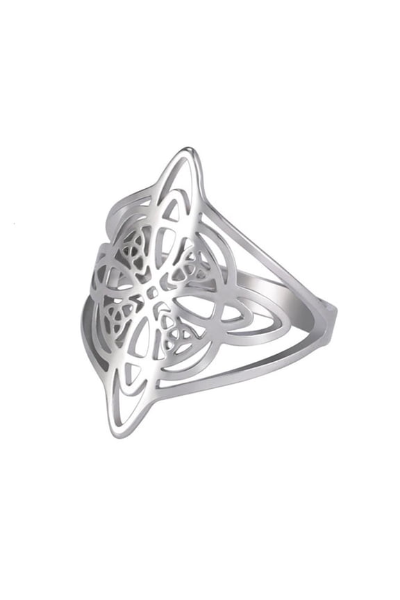 Hollow Celtic Knot Ring Simple Witchcraft Rings Punk Jewelry Birthday Gift