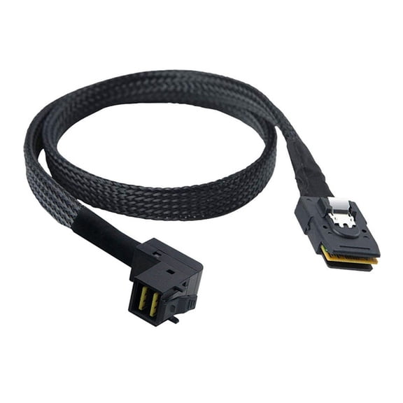YongCo Internal SFF 8087 to Right Angle MiniSAS 8643 Cable for Hard Drives and Servers