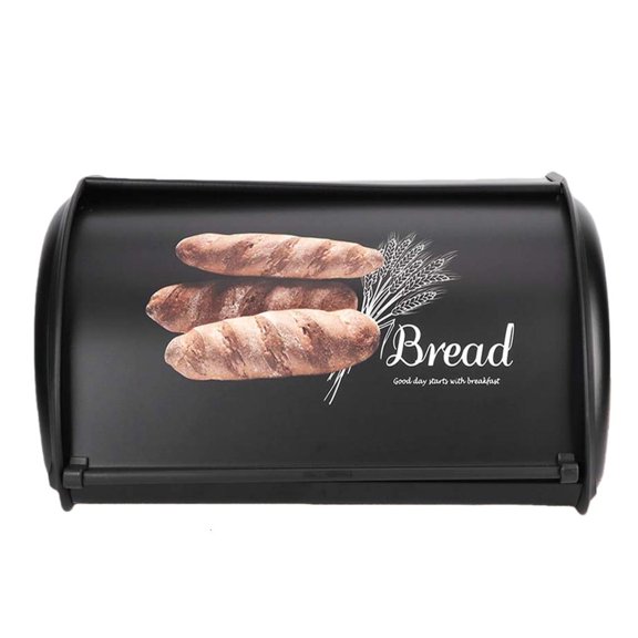 YongCo Iron Bread Bin With Ventilation Holes Rustproof Bakeware Organiser For Freshness Preservation And Easy Access