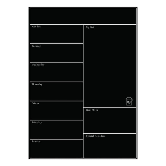 YongCo Magnetic Calendar for Fridge Magnetic Whiteboard Fridge Calendar Weekly Planner