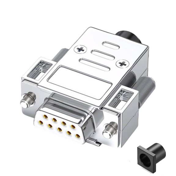 YongCo Metal DB9 Serial Port Connector Mini RS232/485 Adapter 9Pin DB9 Male Female Welding Connector Industrial Data Transfer
