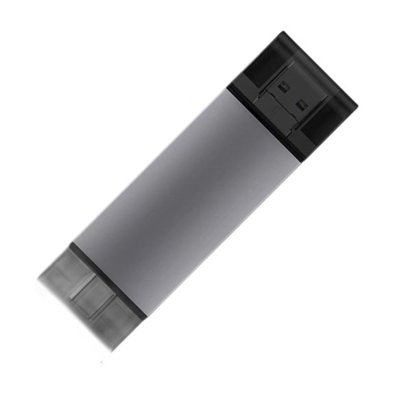 YongCo Multifunctional Metal Card Reader 7 Port Including USB C SDTF Plugs Play Design for Laptops Mobile Devices