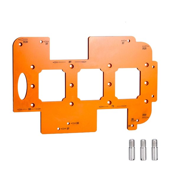 YongCo Multiple Materials Compatible Woodworking Hole Cutter Template Slotting Template Crafted for Professional and Use