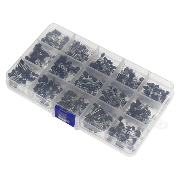 YongCo Multiple Model TO 92 Transistors Kits In Labeled Storage Box For Engineers And Hobbyists