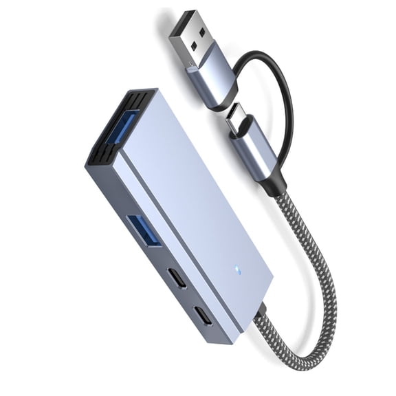 YongCo Multiple Port USB3.0 and Type C Hubs Adapter for Phone Fast Speed Data Transfer