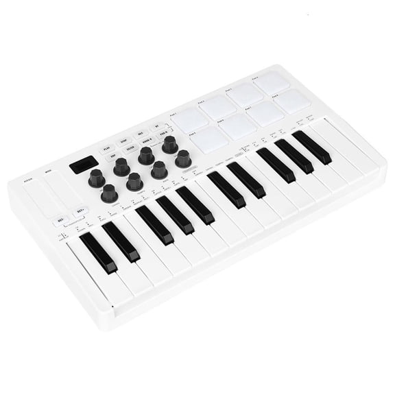YongCo Multipurpose 25 Key MIDI Keyboard with Dynamic Response Plug and Play Connectivity Suitable for Seamless Workflow
