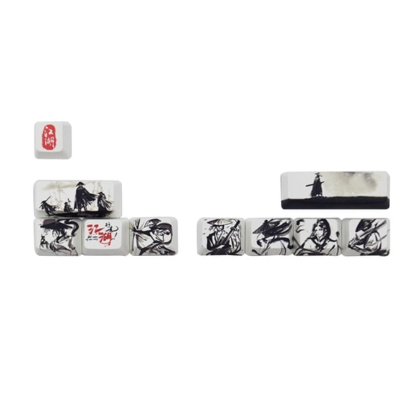 YongCo PBT Keycaps for ESC Large Keys Dye Sublimation Chinese OEM Keycap for Mechanical Gaming Keyboard 10 Keys