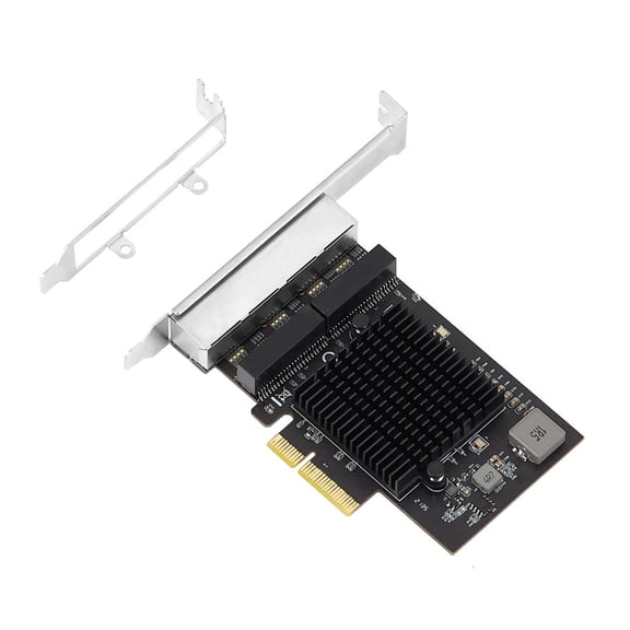 YongCo PCIE 2.5 Gigabit Networking Card RTL8125B 4 Port RJ45 Networking Card Desktop Networking Card 10/100/1000/2500Mbps
