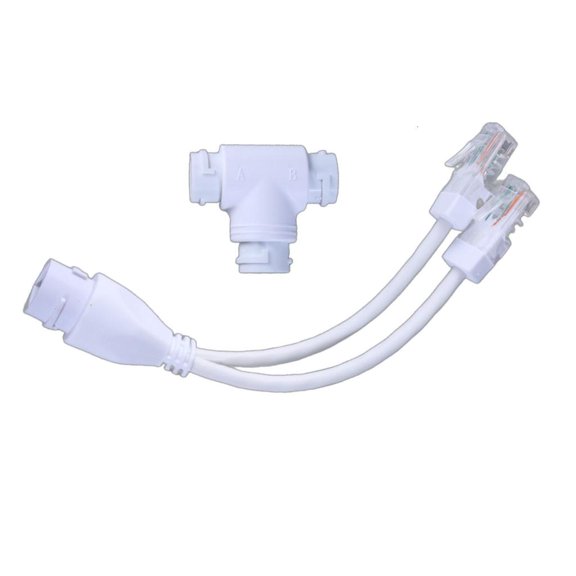 YongCo POE Splitters Networking Cabling Connectors Three-way RJ45 Connectors for Security Camera Install Accessory
