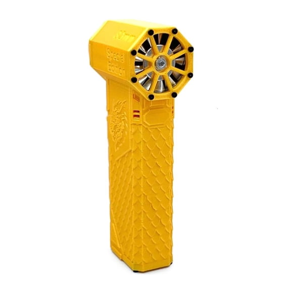 YongCo Pocket Fan Lightweight Dragon Pattern Air Blower Versatile Tool Built-in Battery Strong Wind Quiet Operate