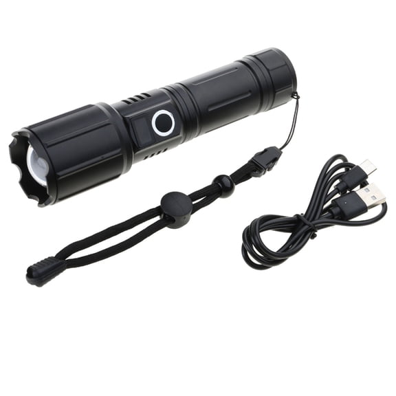 YongCo Portable Multifunctional 26650 Strong Light Flashlight Power for Defense/ Breaking Window