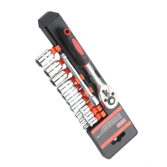 YongCo Portable Ratchets Socket Wrench Set 3/8 & 1/4 Drive Includes Storage Box For Easy Organization And Transport