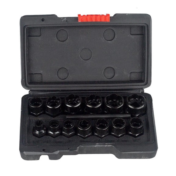 YongCo Professional 14Piece/set Socket Wrench Tool for Bolts Removal, Rounded Nut Extractor Kits, & Efficient Work