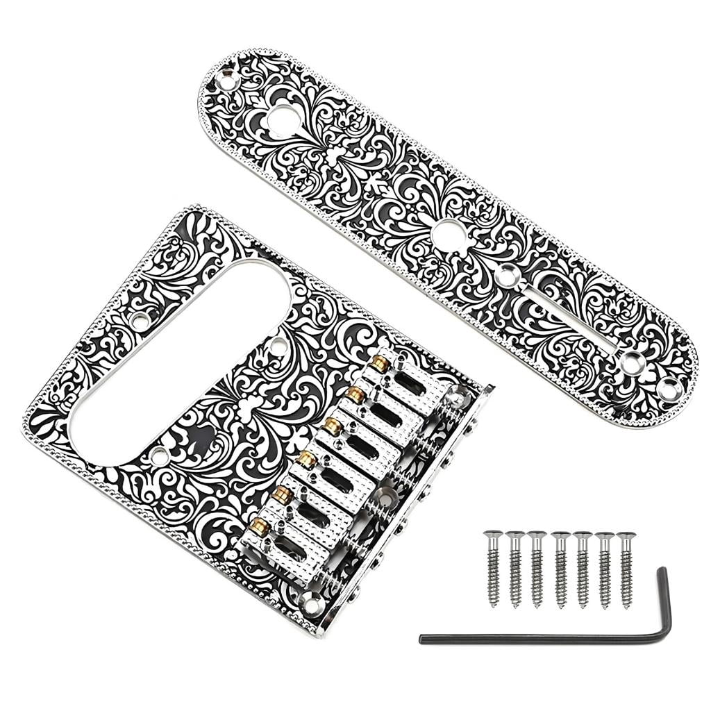 String Control Board YongCo Professional 6 String Saddles Bridge Plate Electric Guitar ...