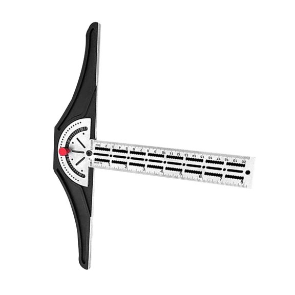 YongCo Protractor Angles Finder,8/12/18inch Woodworking Edges Ruler Adjustable Multifunction Angles Measure Tool