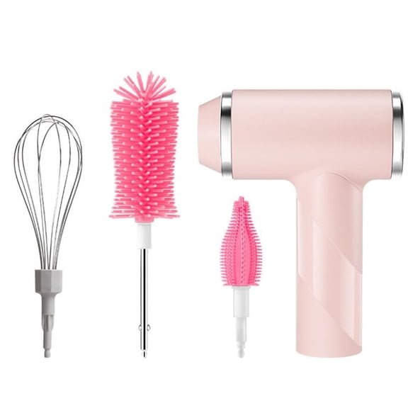 YongCo Rechargeable Silicone Bottle Brush Electric Cleansing Structure 3 Brush Executives 12Inch Reach 1000mAh Battery Pace Set
