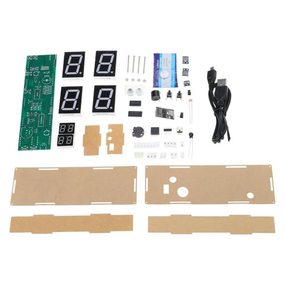 YongCo Remote Accessible 8 Digit Digital Tube Clock with ESP8266 Mutual 8 Digit Digital Tube Clock for Household &