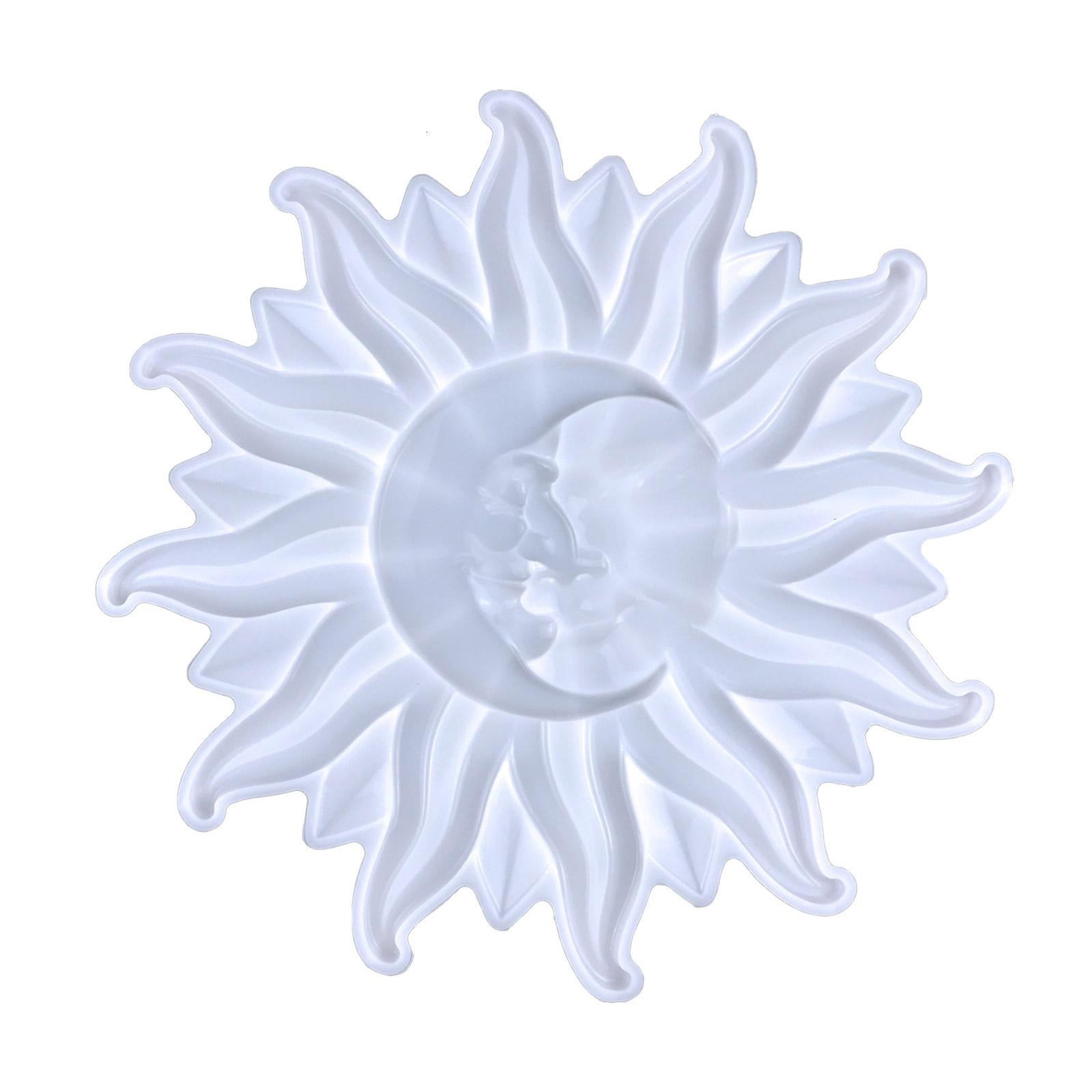 YongCo Resin Silicone Mold Large Mirror for Sun Moon Shaped Epoxy Casting Mold Art Craf