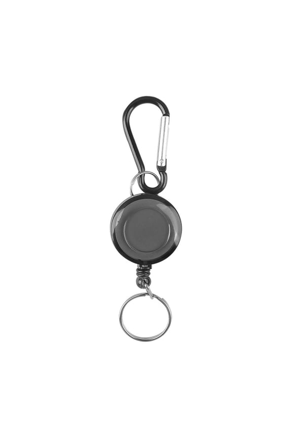 Retractable Keychain Heavy Duty Carabiner Badge Holder Outdoor Keychain Tool