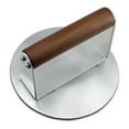 thumbnail image 1 of YongCo Rusts Resistant Hamburger Smasher Nonrust Steel Base With Ergonomic Wooden Handle Grip, 1 of 2