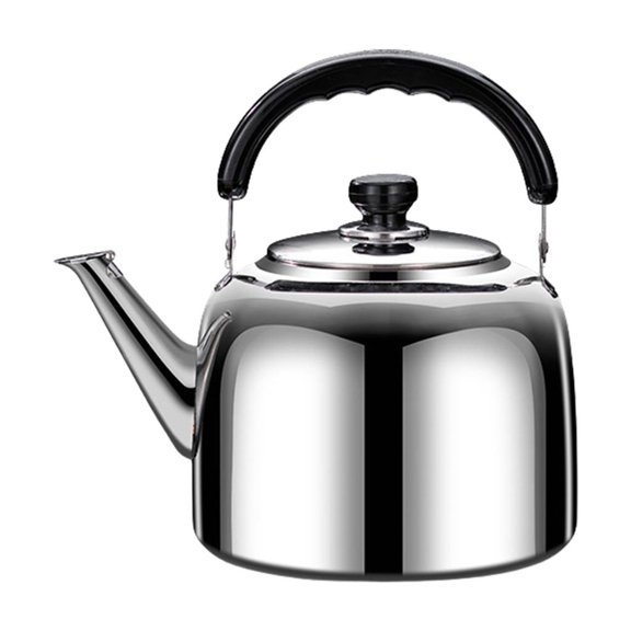 YongCo Safe and Stainless Steel Teapot with Loud Whistling Large Capacity Kettle for Kitchen Use Camping Supplies