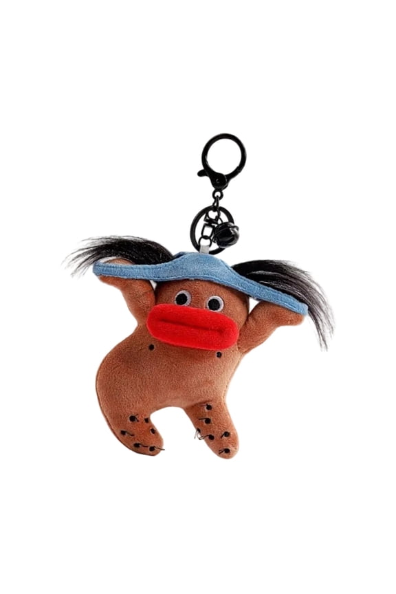 Sausage Mouth Toy Keychain Animal Keyring Plush Bag Decoration Fun and Individuality Key Chain Accessory for Parties
