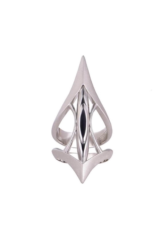 Scepter Hollow Barbed Fangs Finger Ring Male Female Silver Gold Punk Ring Adjustable Metal Open Ring High-grade Rings