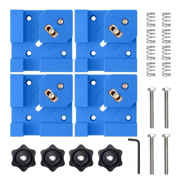YongCo Set Of 4 AccuracyW00dClamps Box Joint Clamping Systems Handheld Clamp For Cabinet Assembly Square Corner Alignment