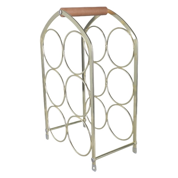 YongCo Space Saving Decorative Birdcage Wine Rack Holds 6 Bottles for Tabletop Display Freestanding Wine Storage Rack