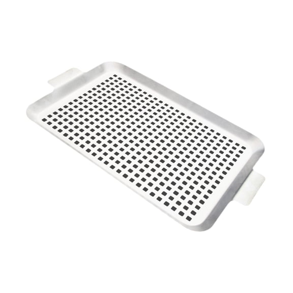 YongCo Stainless Steel Grills Pans For Outdoor Barbecue With Perforated Design And Handle Suitable For Fish And Vegetables