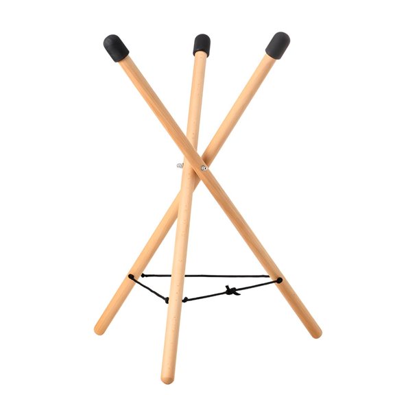 YongCo Strong Base Oaken Handpan Stand Tool Complimentary Arrange Modifiable Agreement For Musicians And Rhythm Enthusiasts