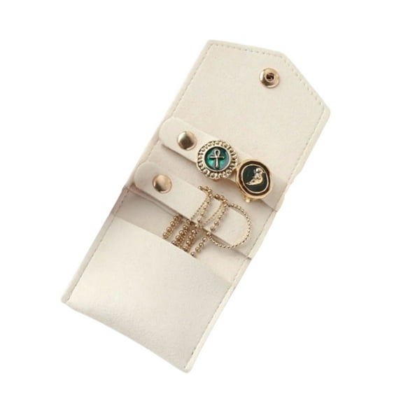 YongCo Stylish Jewelry Storage Pouches Fashionable Jewelry Storage Pouches for Earrings and Rings in Microfiber Leather