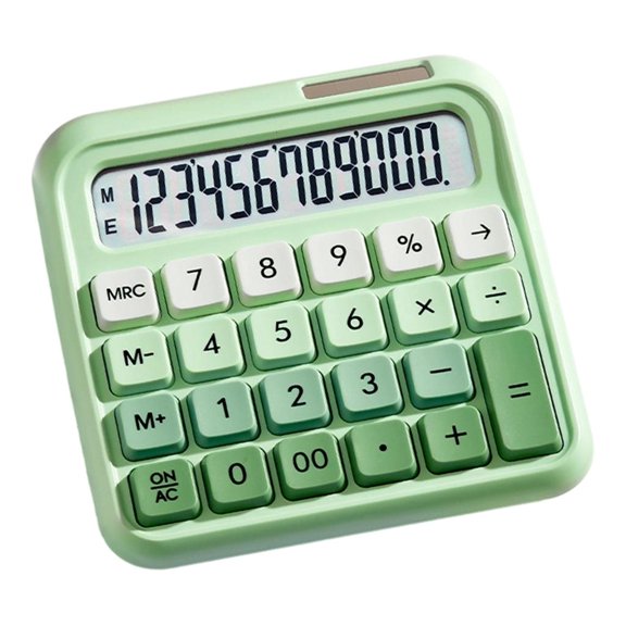 YongCo Sunlight power 12 Digit Flexible Calculator Anti Wear Controls Portable Design For Financial Work School Use