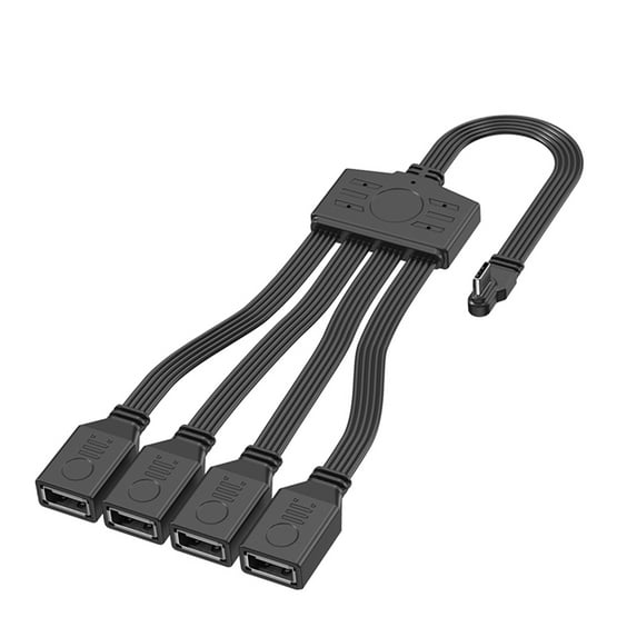 YongCo USB C Adapter Splitter Cable 1Type C to 4 USB Female Extension Cord For Fast Data Transfer And Charging