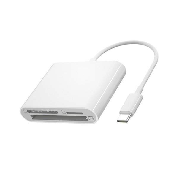 YongCo USB C Memory Card Reader 3 Slot Card TF Simultaneously Read Writer Reading For Phone