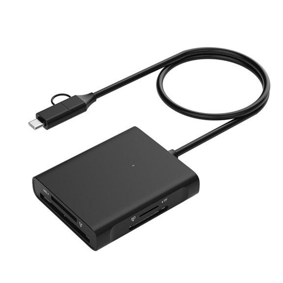 YongCo USB3.0 4 in 1 Card Reader Small Size Easy to Carry Supports Multiple Card Formats Including for MS Memory