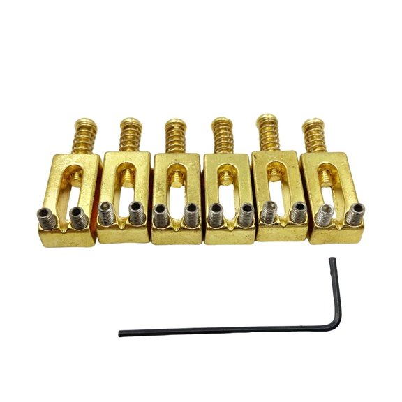 YongCo Universal Fit Alloy Guitar Bridge Saddles Ensuring Accurate Intonation And Robust String Sup