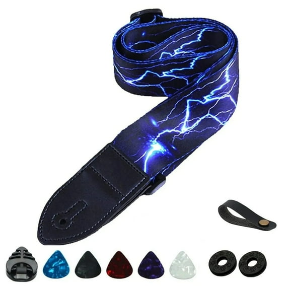 YongCo Universals Guitar Strap Polyester Adjustable Length Strap for Acoustic or Electric