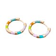 thumbnail image 1 of YongCo Vibrant Handcrafted Dangle Earring Artistic Enamel Detailing Trendy Copper Accessories, 1 of 11