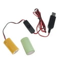thumbnail image 1 of YongCo Virtual Battery Eliminators with Switches USB to LR20 D Battery Power Cable Replace 1-4pcs 1.5V LR20 D Batteries, 1 of 14