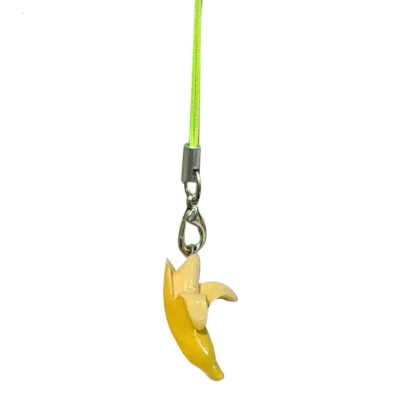 YongCo Y2k Style Fruit Pendant Phone Chains Candy Colors Keychain Detachable Phone Lanyard Strap Decorations Bag Pendants