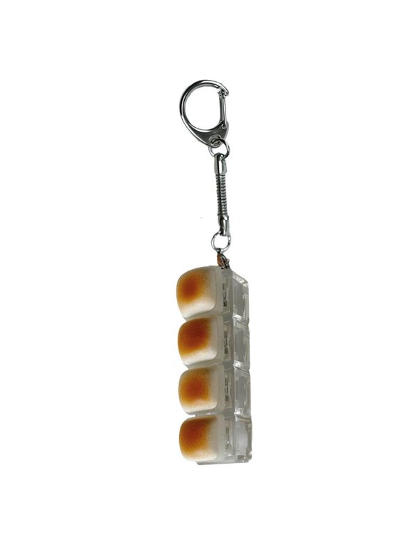 enchanting butter Keychain impregnated PVC Lightweight Jewelry Accessory For Travel Backpacks presents