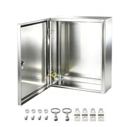 Yongchen 12x12x8 Inch 304 Stainless Steel Electrical Enclosure - IP66 Waterproof Dustproof, Indoor Outdoor Wall Mount Metal Box
