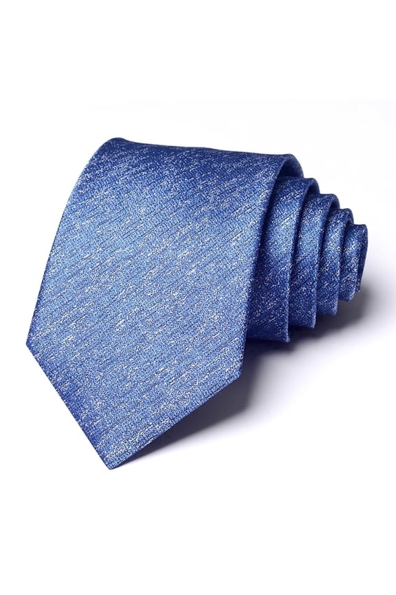 3.15" Men's High-quality Necktie Light Blue Irregular Stripe Pattern Formal Business Banquet 8CM Wide Tie