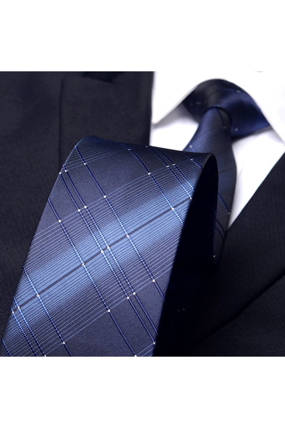 Fashion Orange White Stripe Pattern Men's Tie Formal Business 8CM Wide Tie+Gift Box